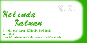 melinda kalman business card